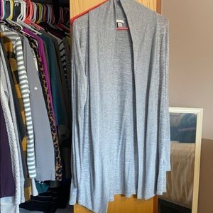 Gray cardigan